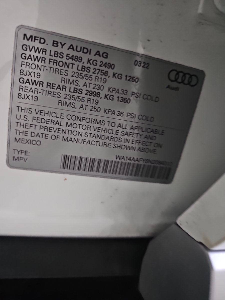 2022 Audi Q5 S line Premium AWD