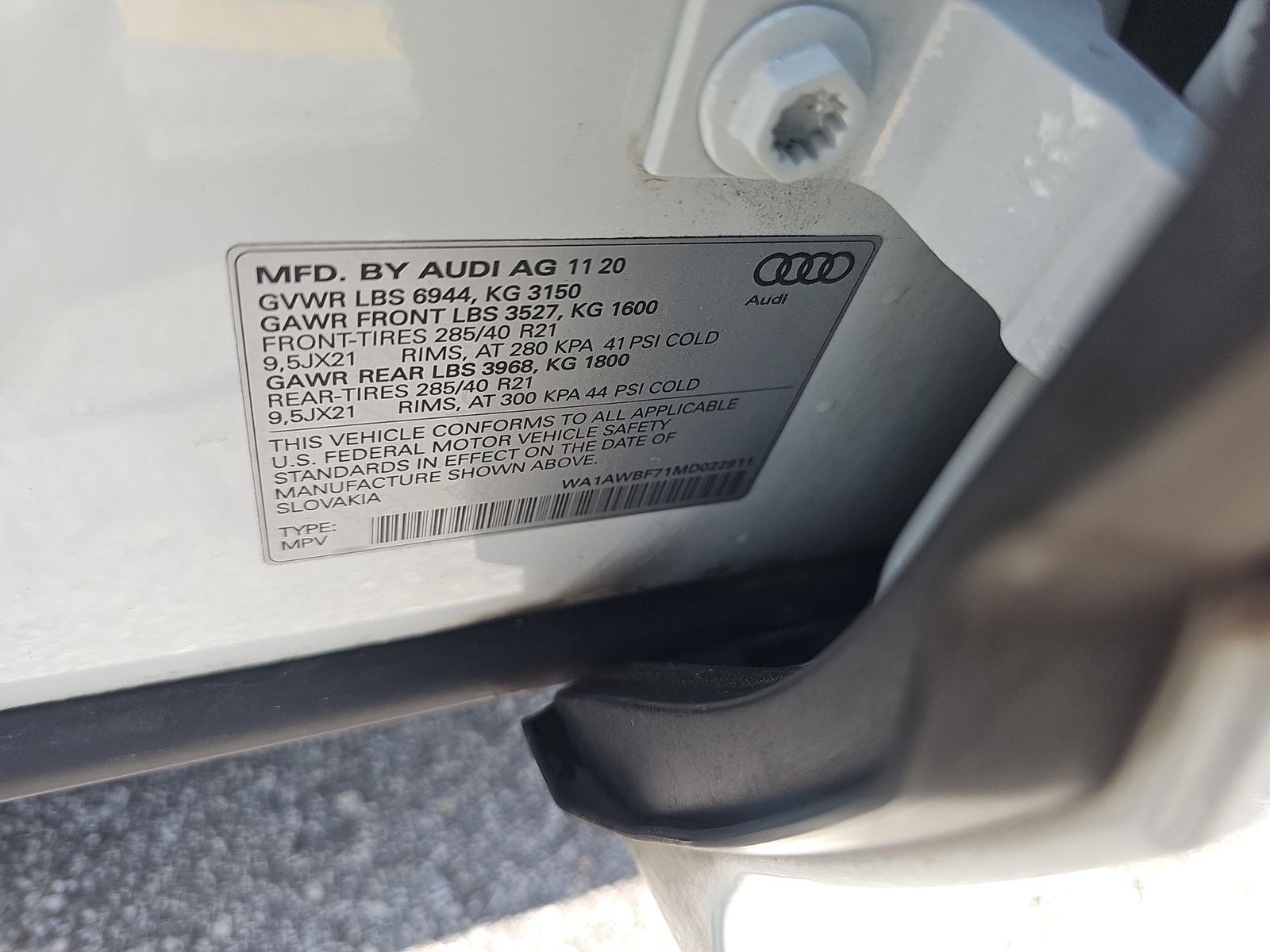 2021 Audi SQ7 Premium Plus AWD
