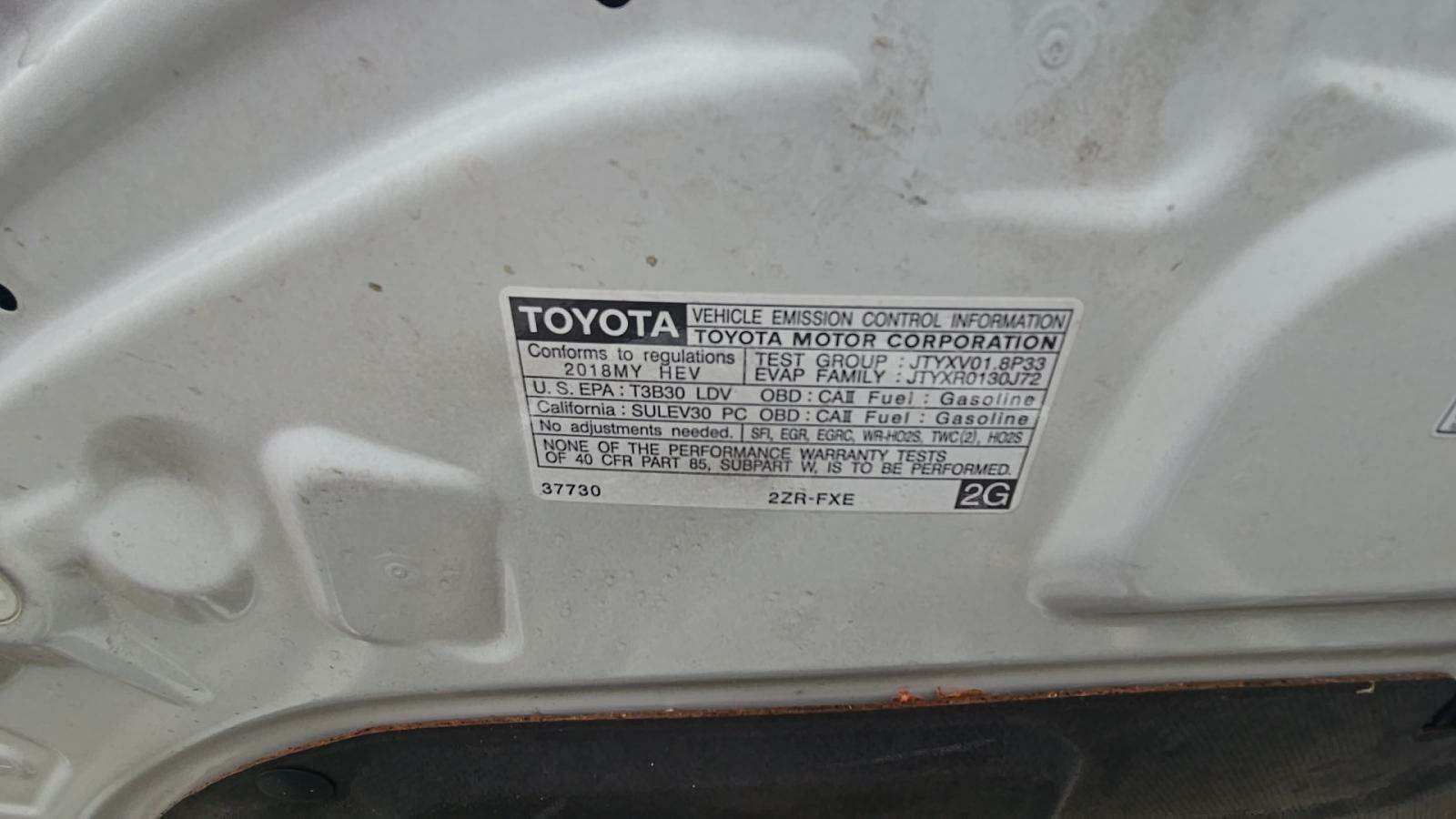 2018 Toyota Prius Two FWD