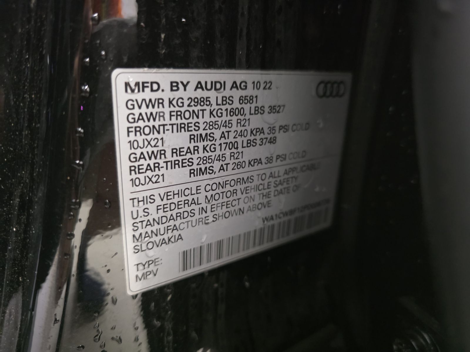 2023 Audi SQ8 Prestige AWD