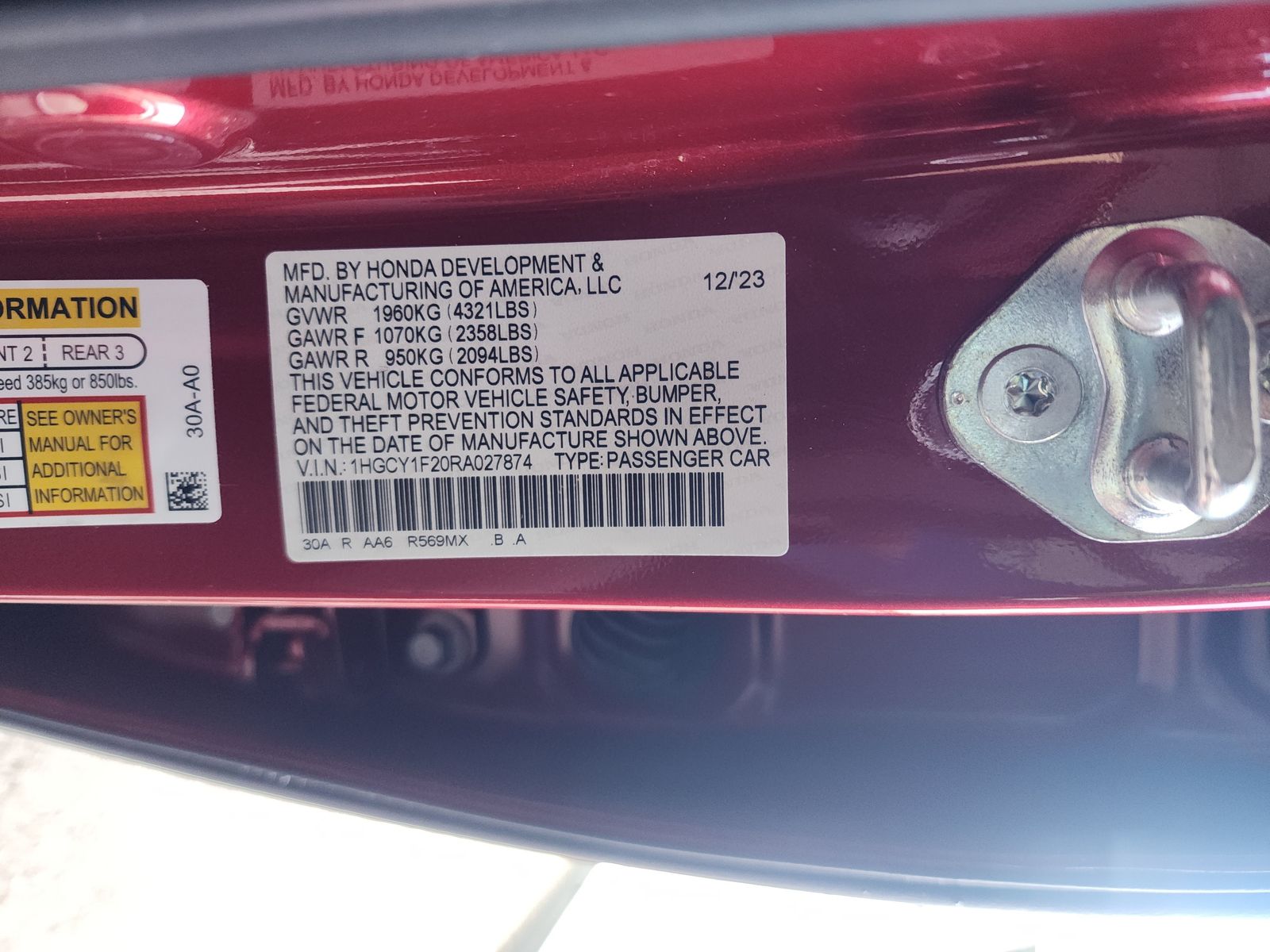 2024 Honda Accord LX FWD