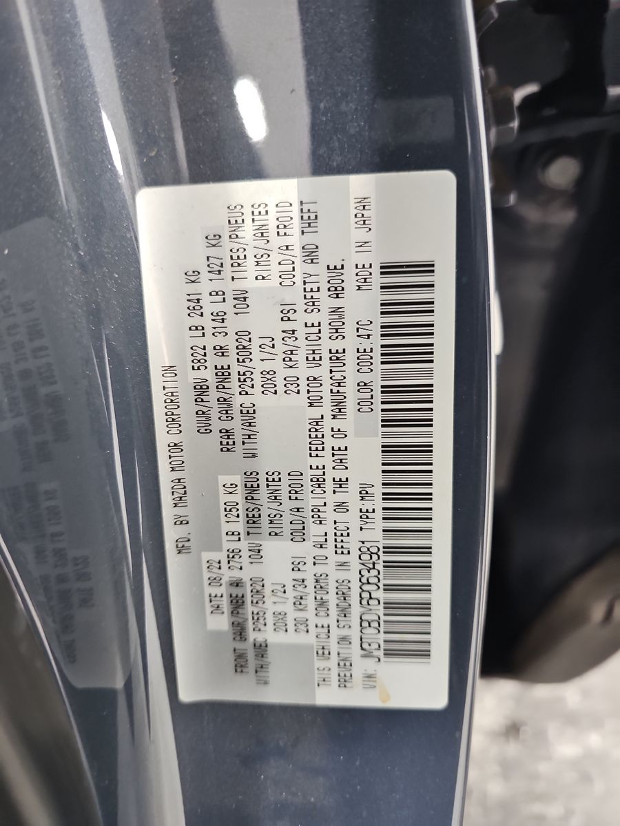 2023 MAZDA CX-9 Carbon Edition AWD