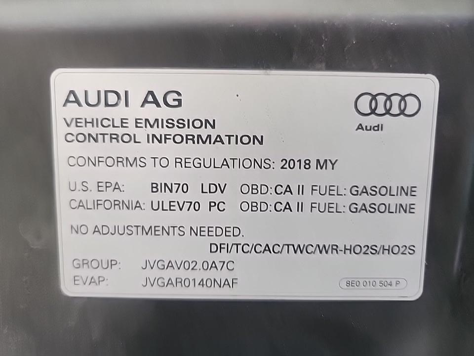 2018 Audi A6 2.0T Premium Plus AWD