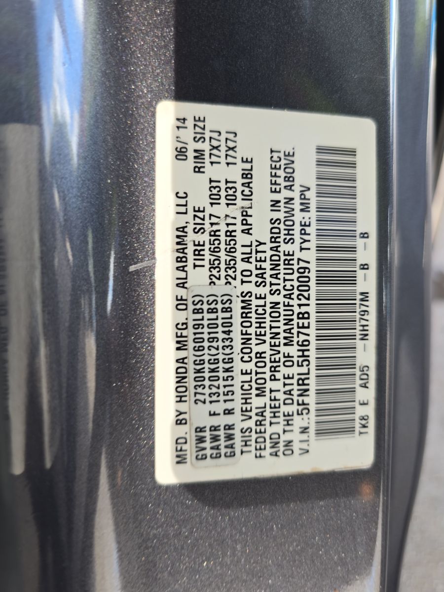 2014 Honda Odyssey EX-L FWD