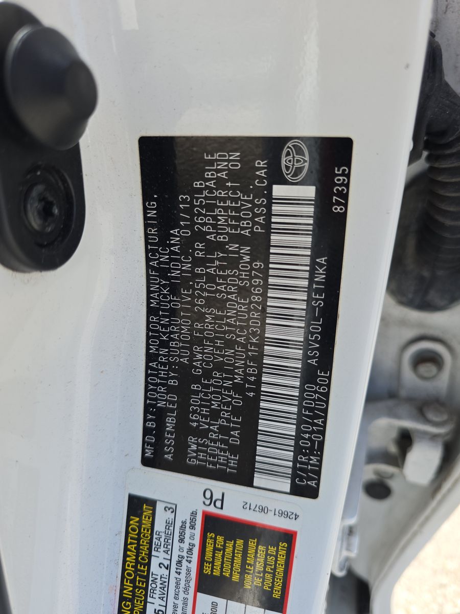 2013 Toyota Camry LE FWD