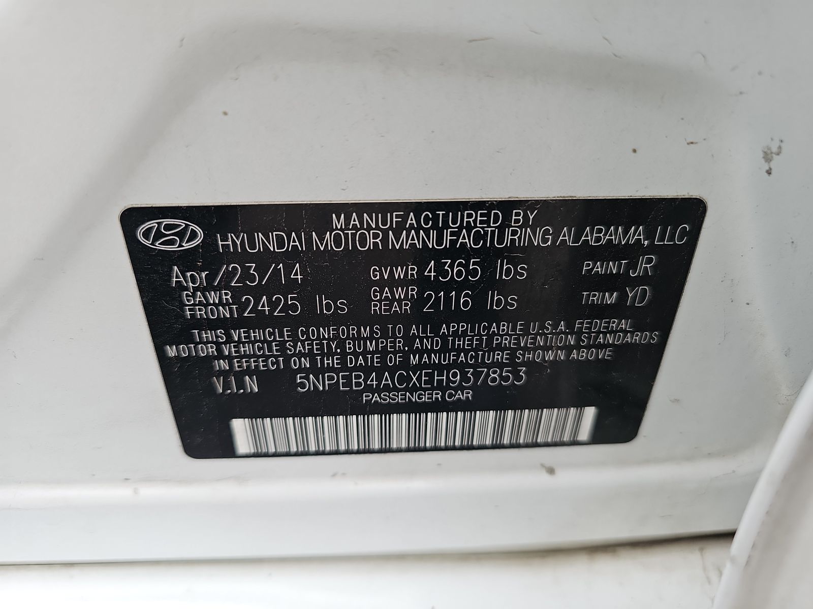 2014 Hyundai Sonata GLS FWD