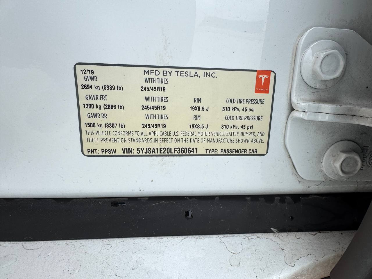 2020 Tesla Model S Long Range AWD