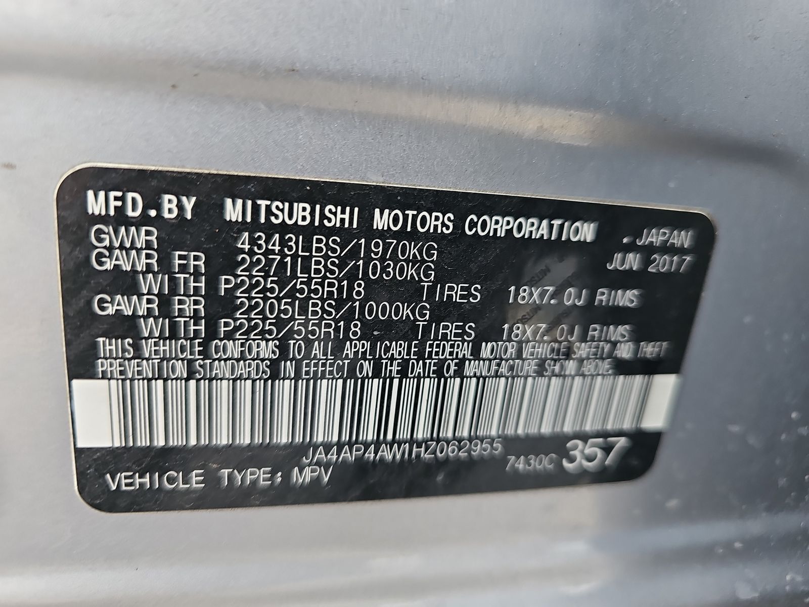 2017 Mitsubishi Outlander Sport SEL FWD