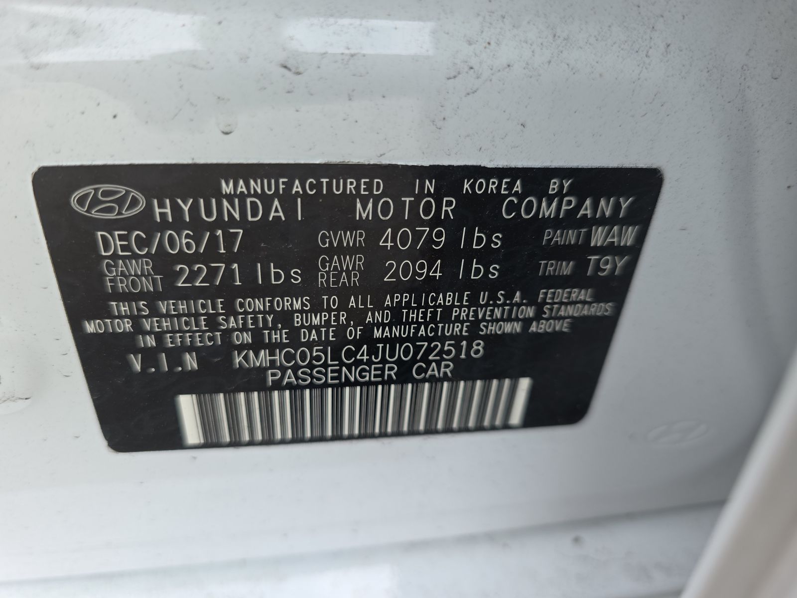 2018 Hyundai Ioniq Hybrid Limited FWD