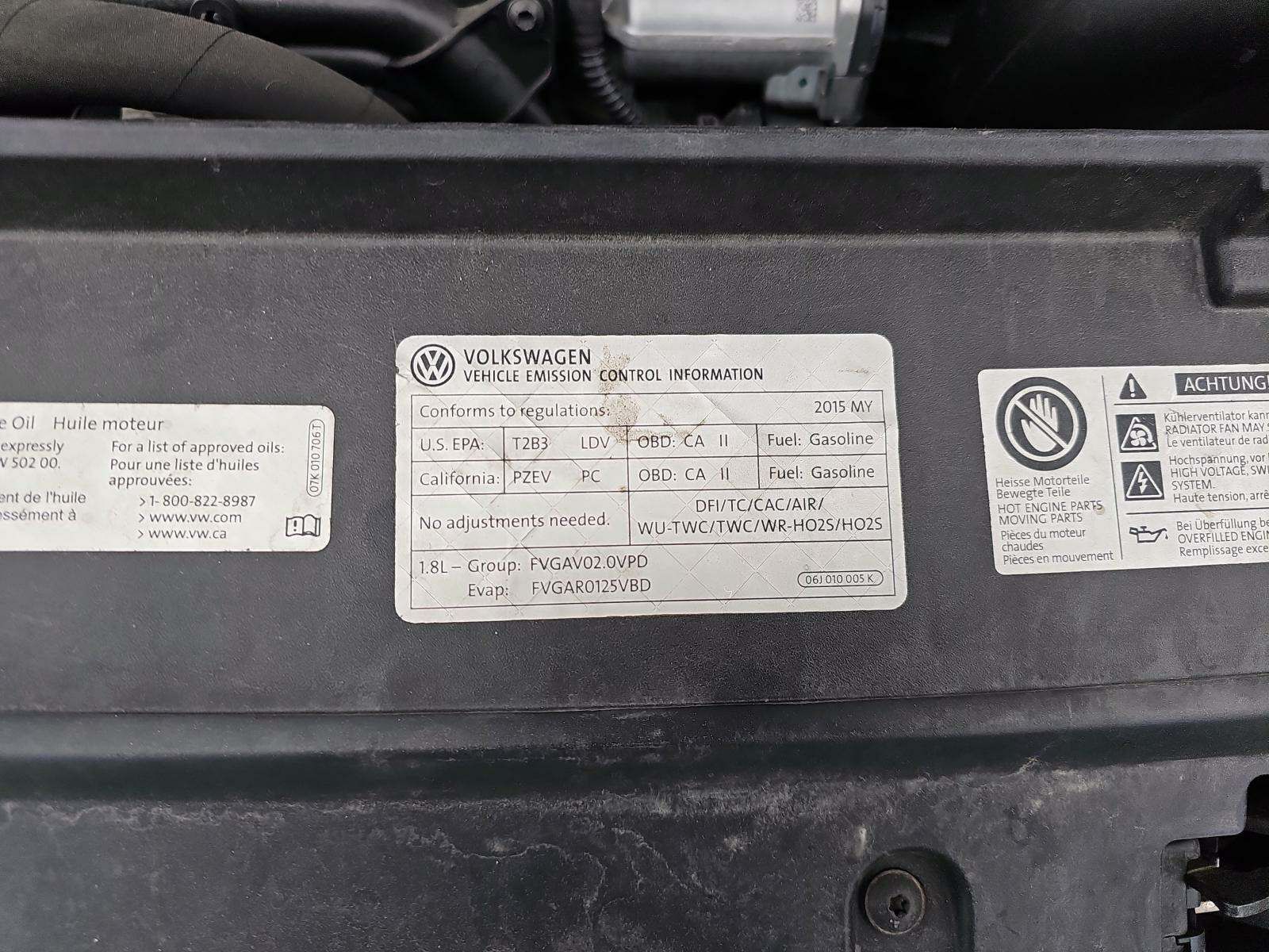 2015 Volkswagen Passat 1.8T Limited Edition FWD