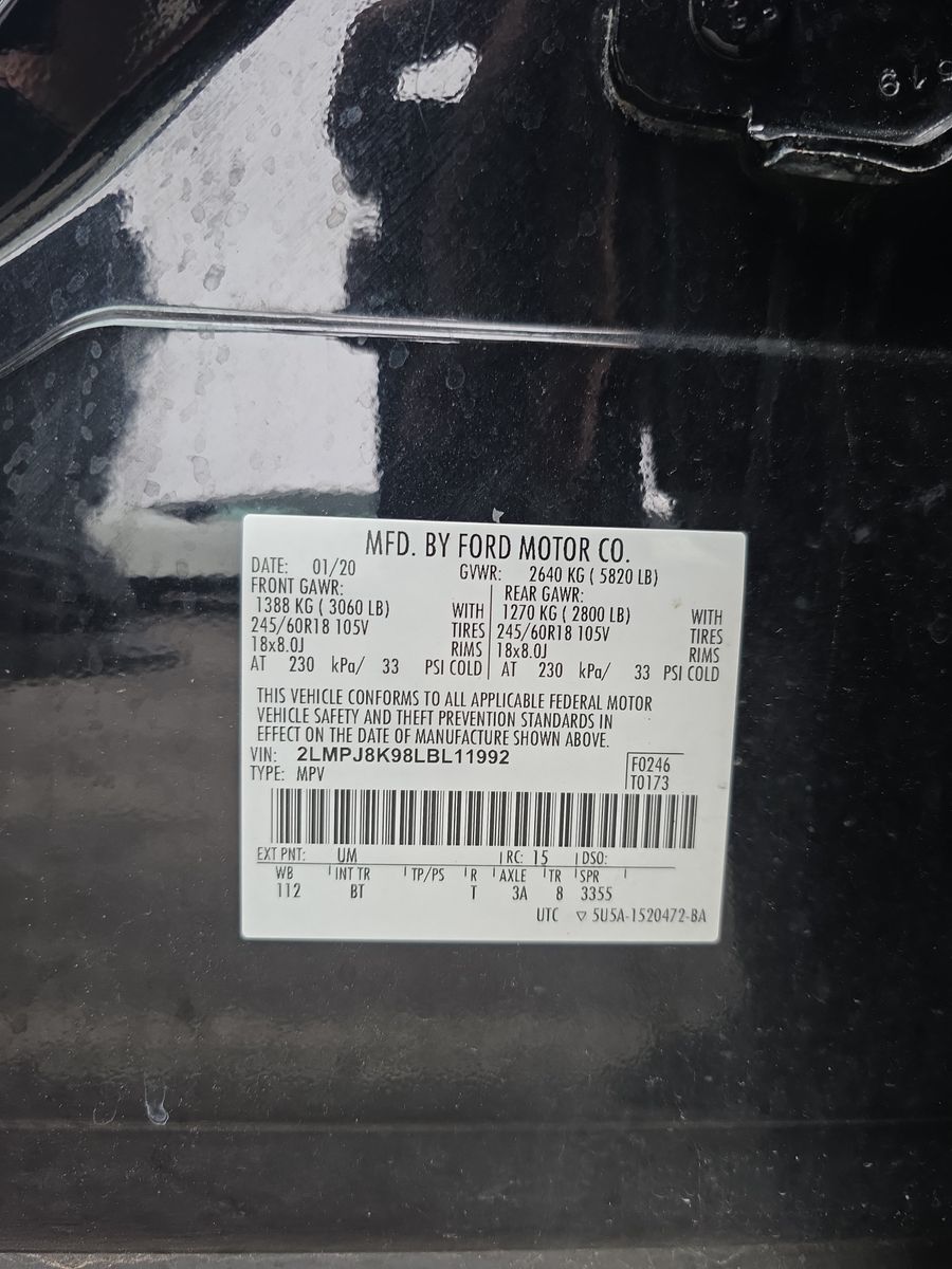 2020 Lincoln Nautilus Reserve AWD