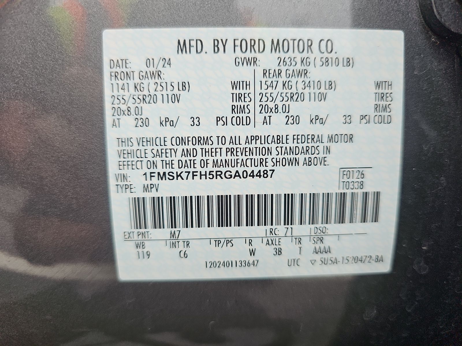 2024 Ford Explorer Limited RWD