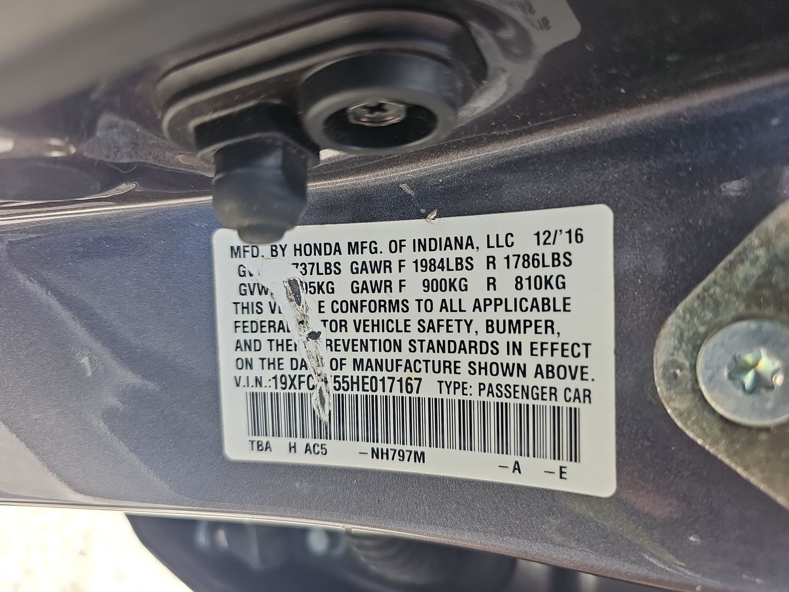 2017 Honda Civic Sedan LX FWD