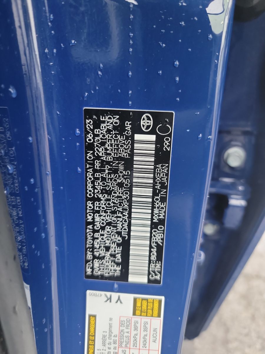 2023 Toyota Prius LE FWD