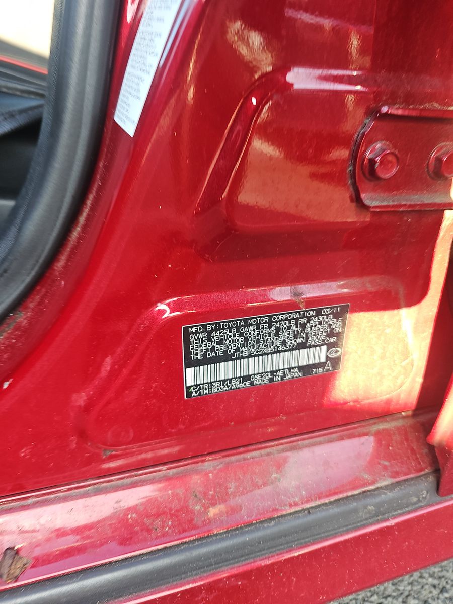 2011 Lexus IS IS 250 RWD