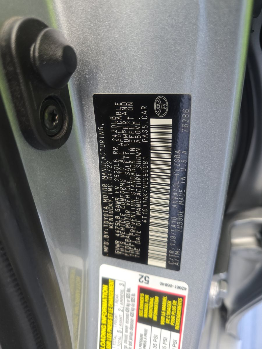 2022 Toyota Camry SE FWD