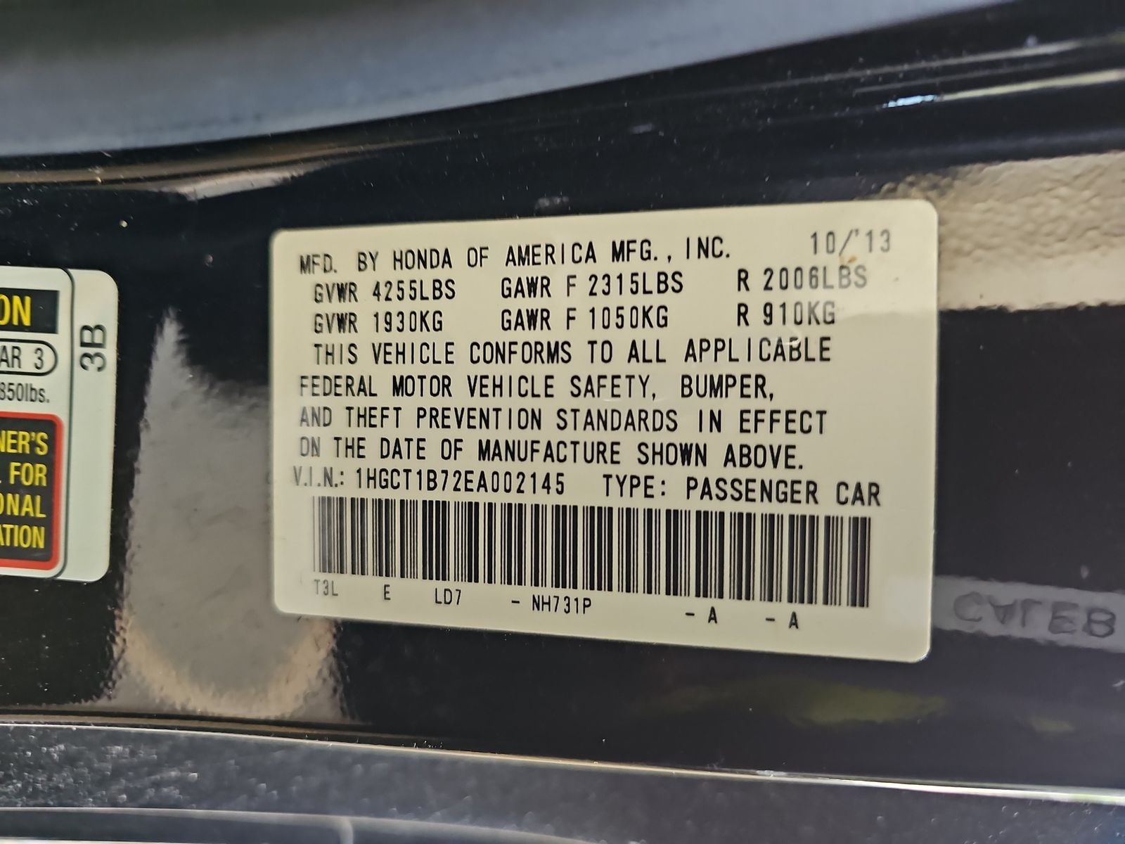 2014 Honda Accord Coupe EX FWD