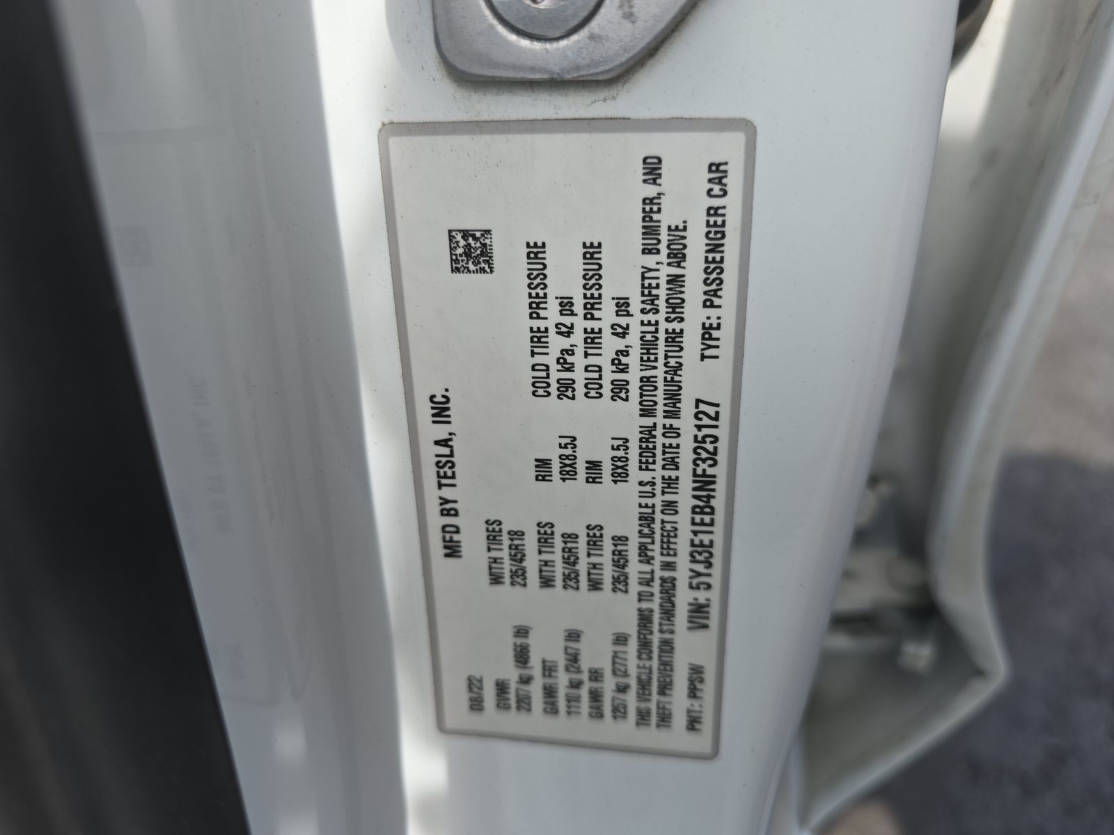 2022 Tesla Model 3 Long Range AWD
