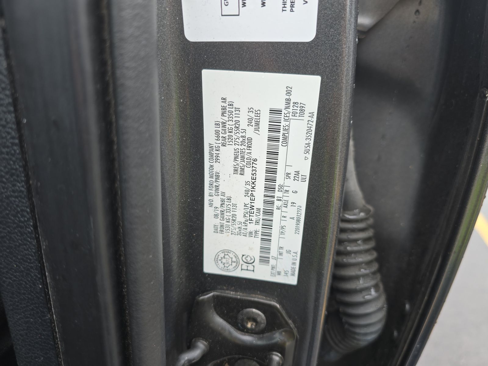 2019 Ford F-150 XL AWD