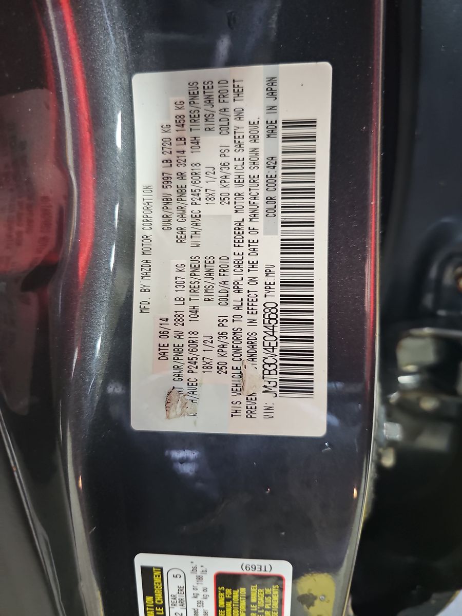 2014 MAZDA CX-9 Touring AWD