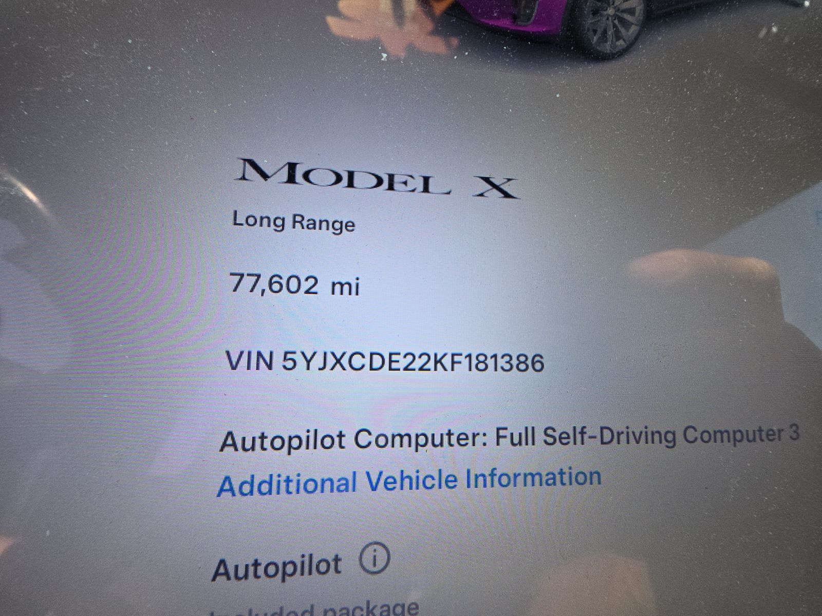 2019 Tesla Model X Long Range AWD