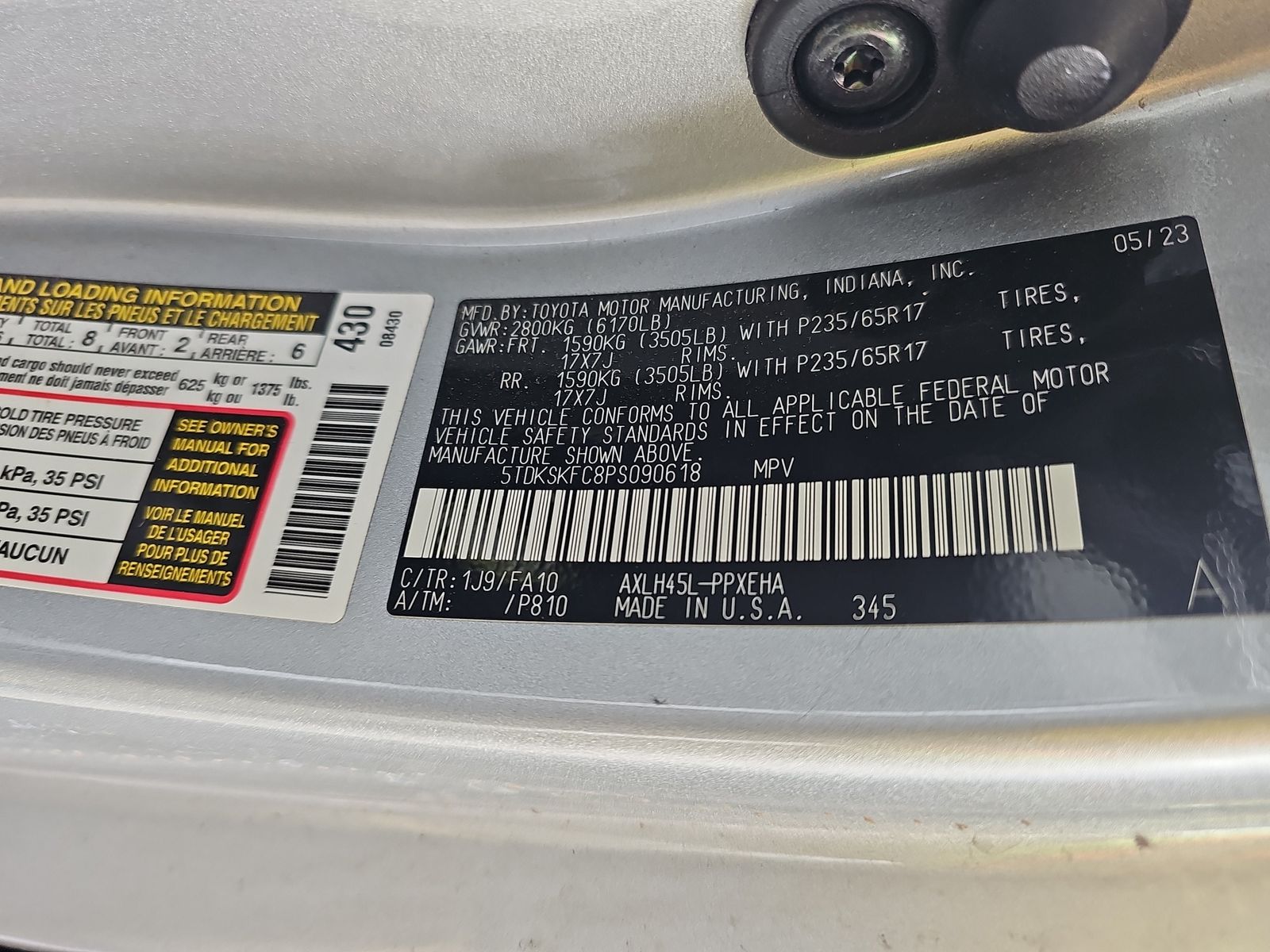 2023 Toyota Sienna LE AWD
