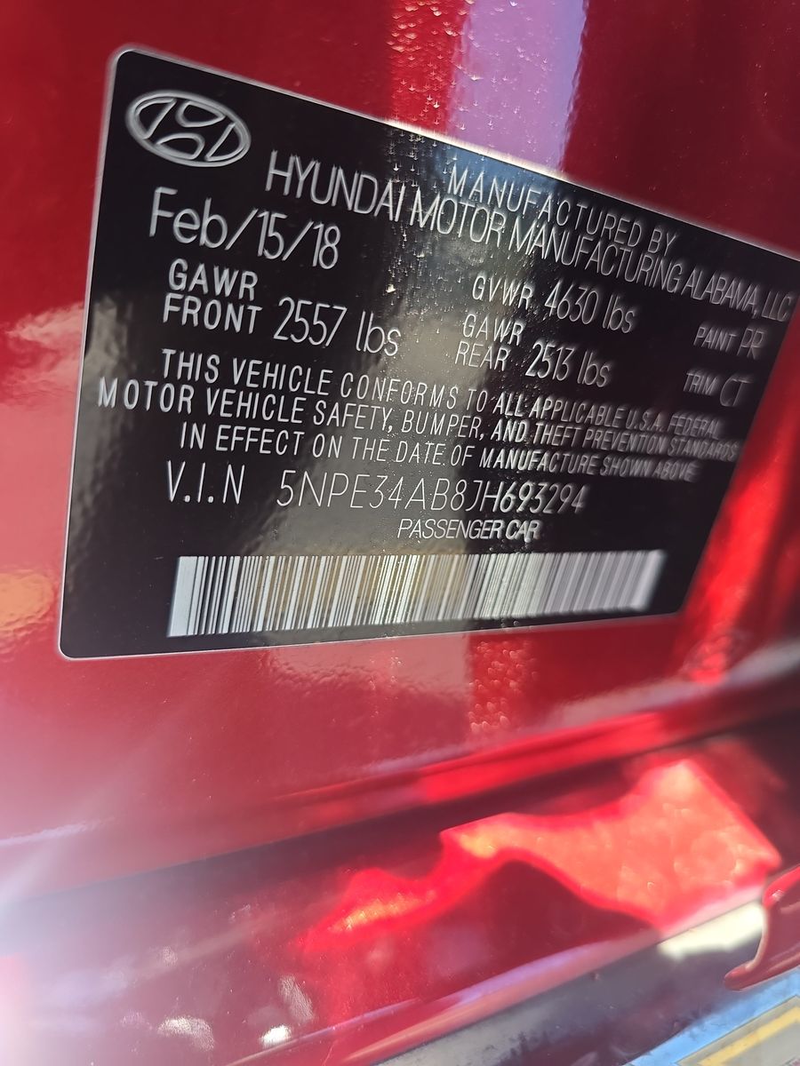 2018 Hyundai Sonata Limited FWD