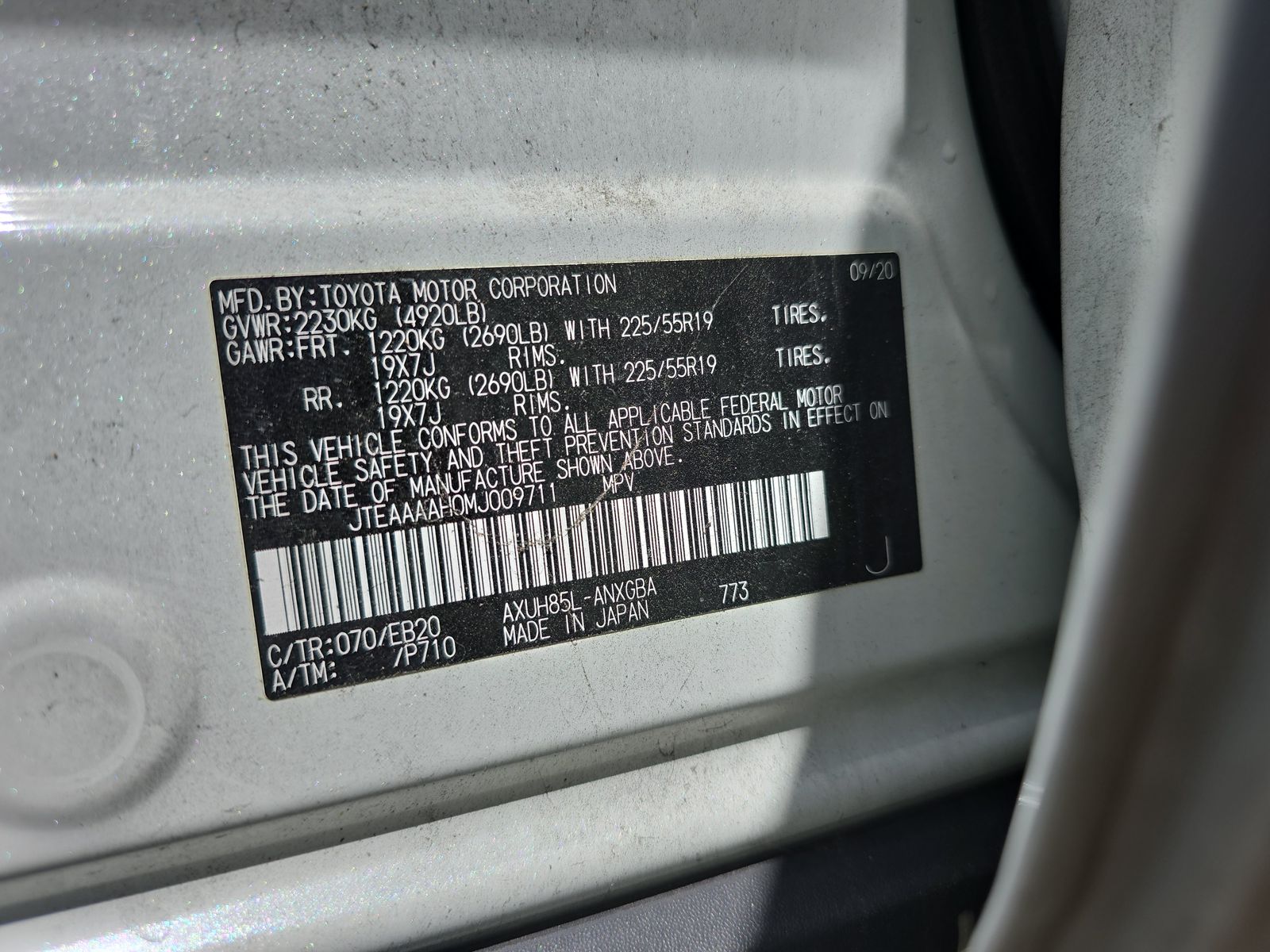 2021 Toyota Venza XLE AWD