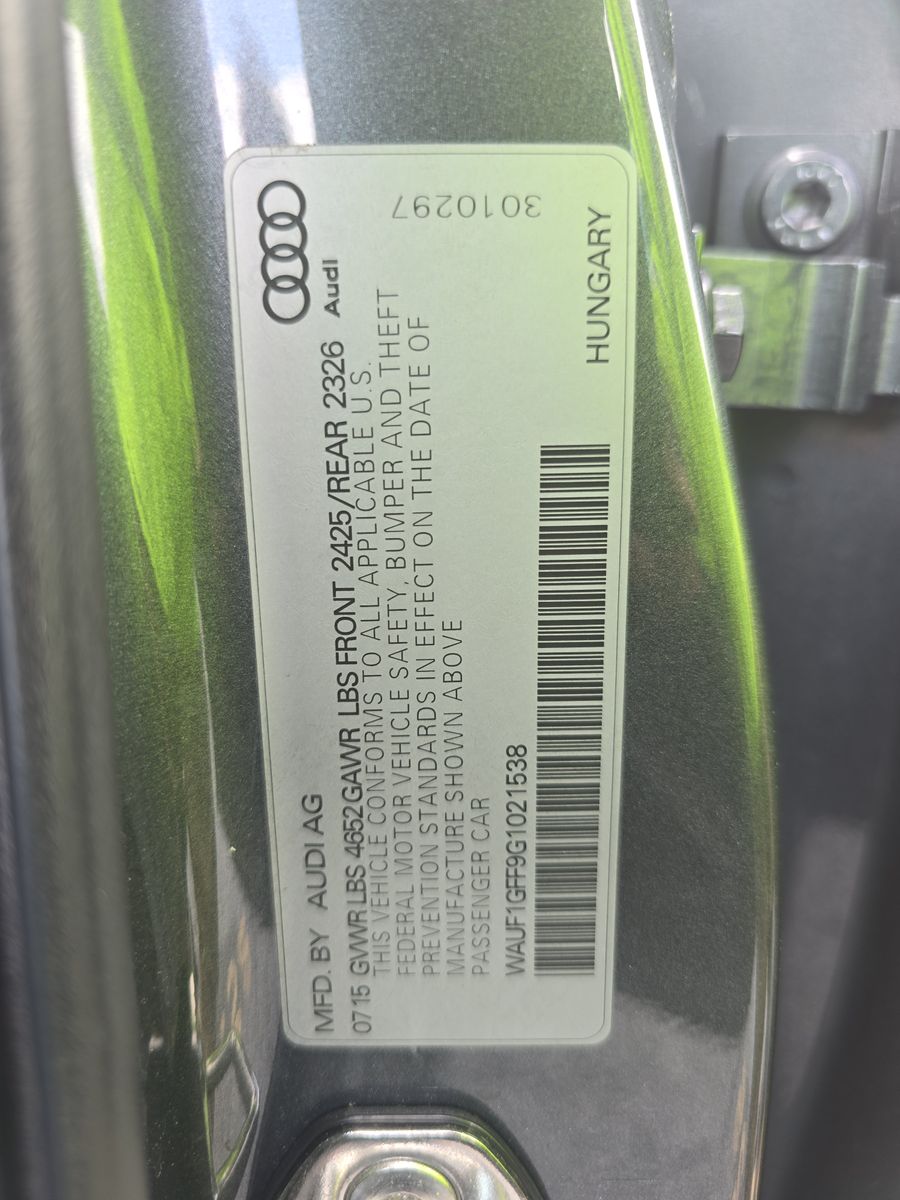 2016 Audi S3 Prestige AWD