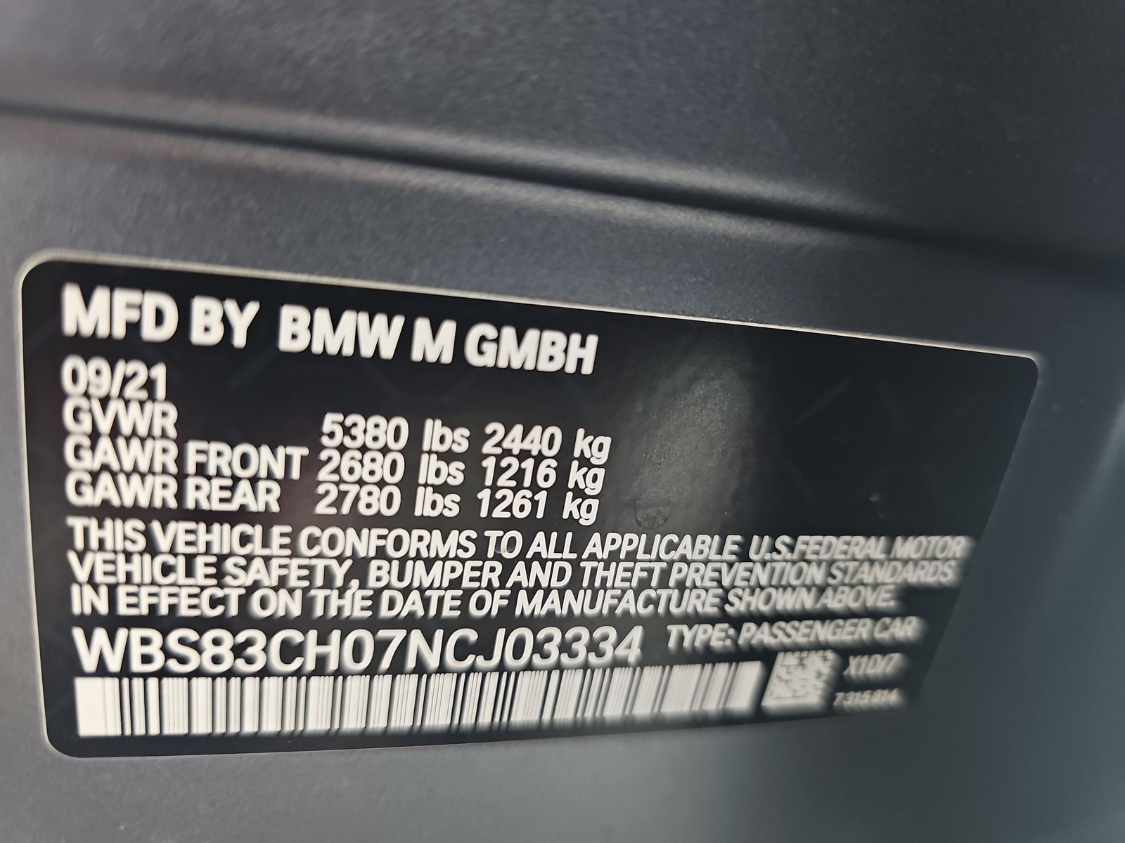 2022 BMW M5 Base AWD