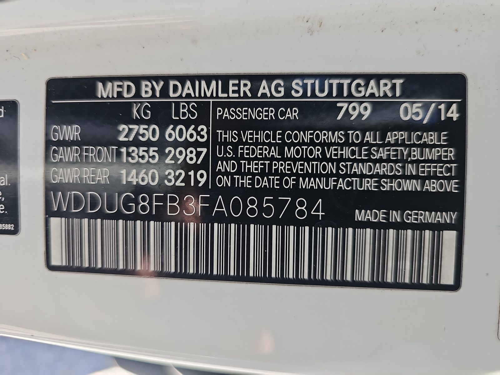 2015 Mercedes-Benz S-Class S 550 AWD