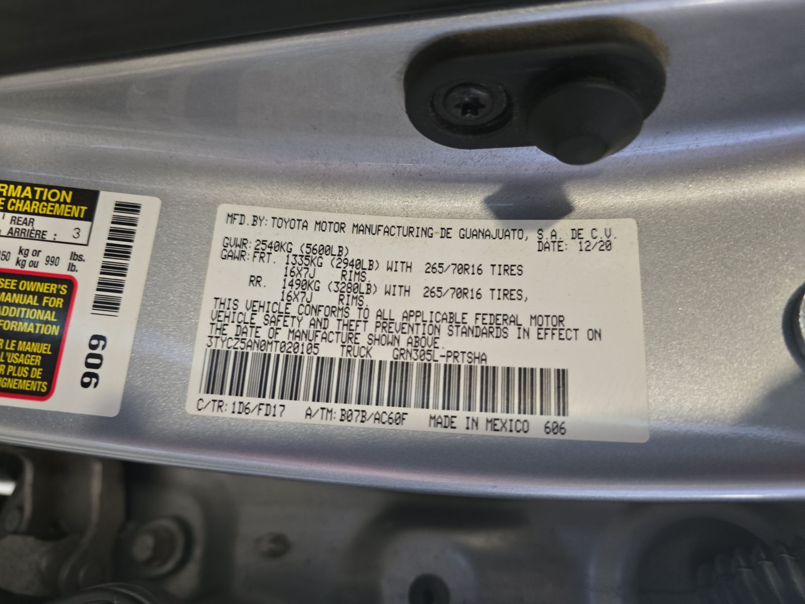 2021 Toyota Tacoma TRD Off-Road AWD