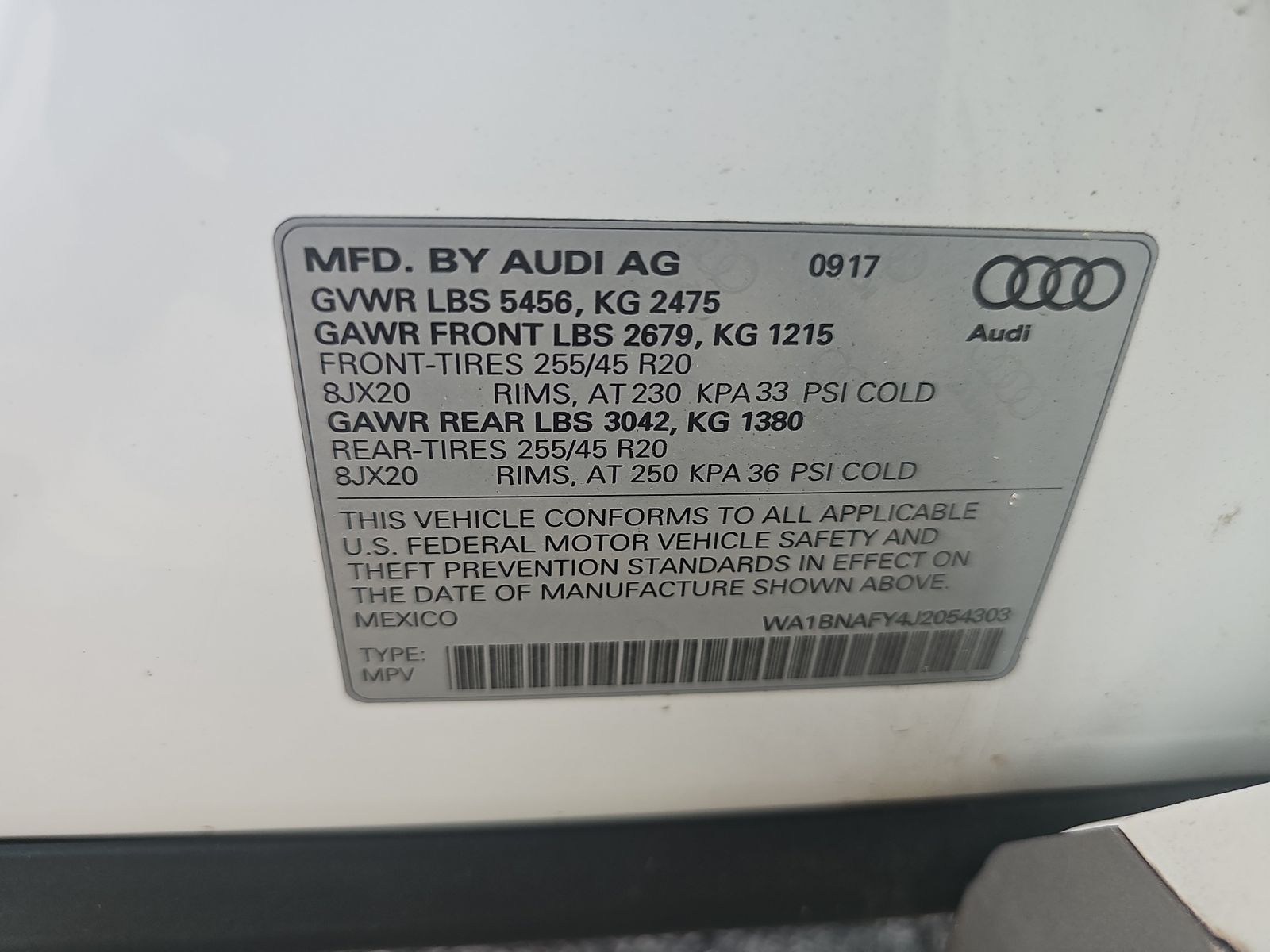 2018 Audi Q5 Premium Plus AWD