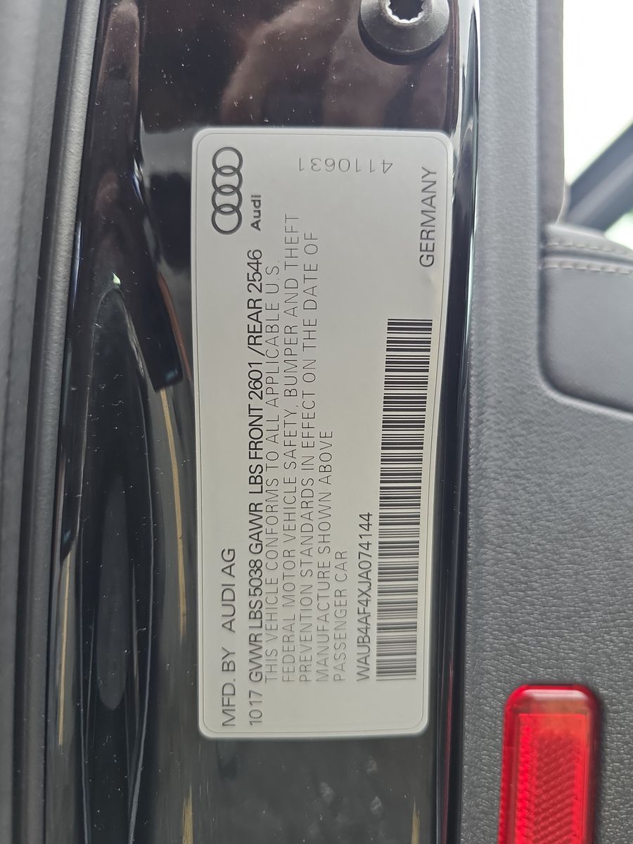 2018 Audi S4 Premium Plus AWD