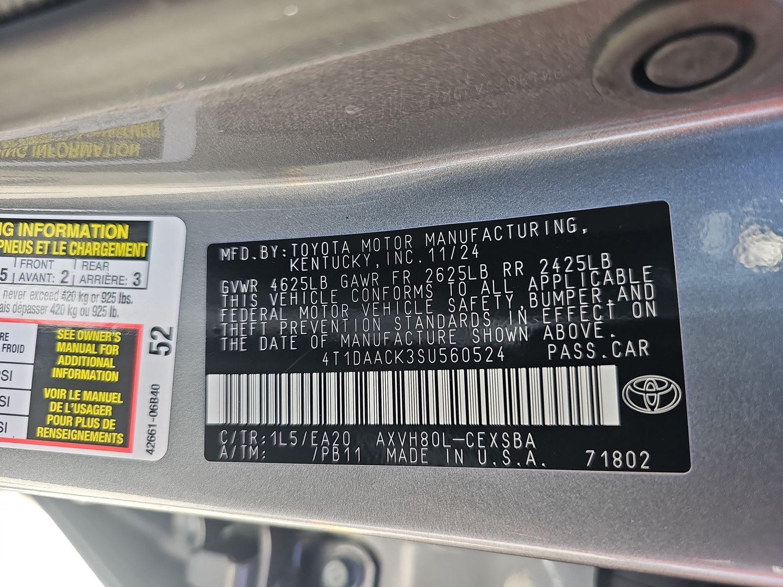 2025 Toyota Camry SE FWD