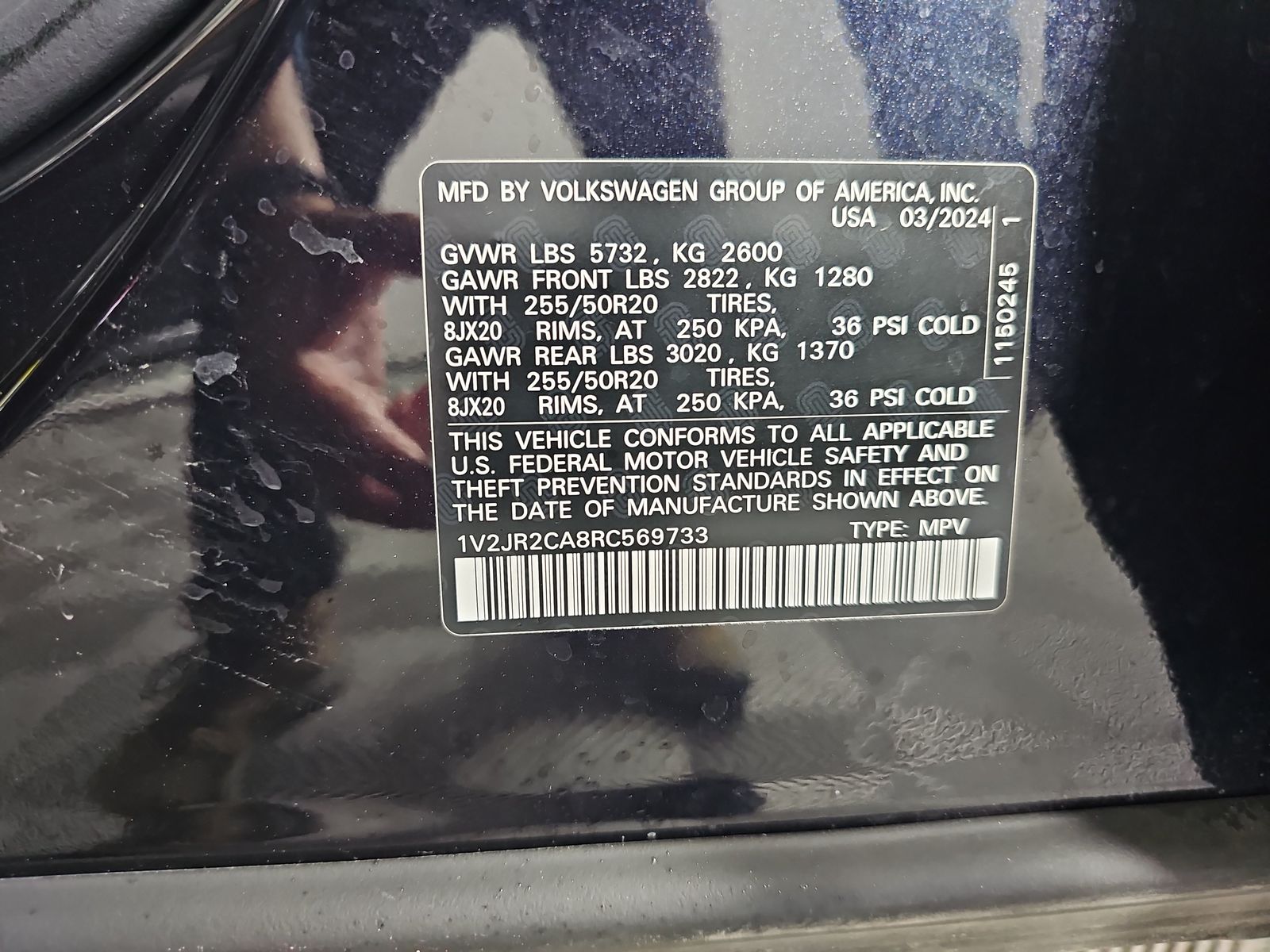 2024 Volkswagen Atlas 2.0T SE FWD