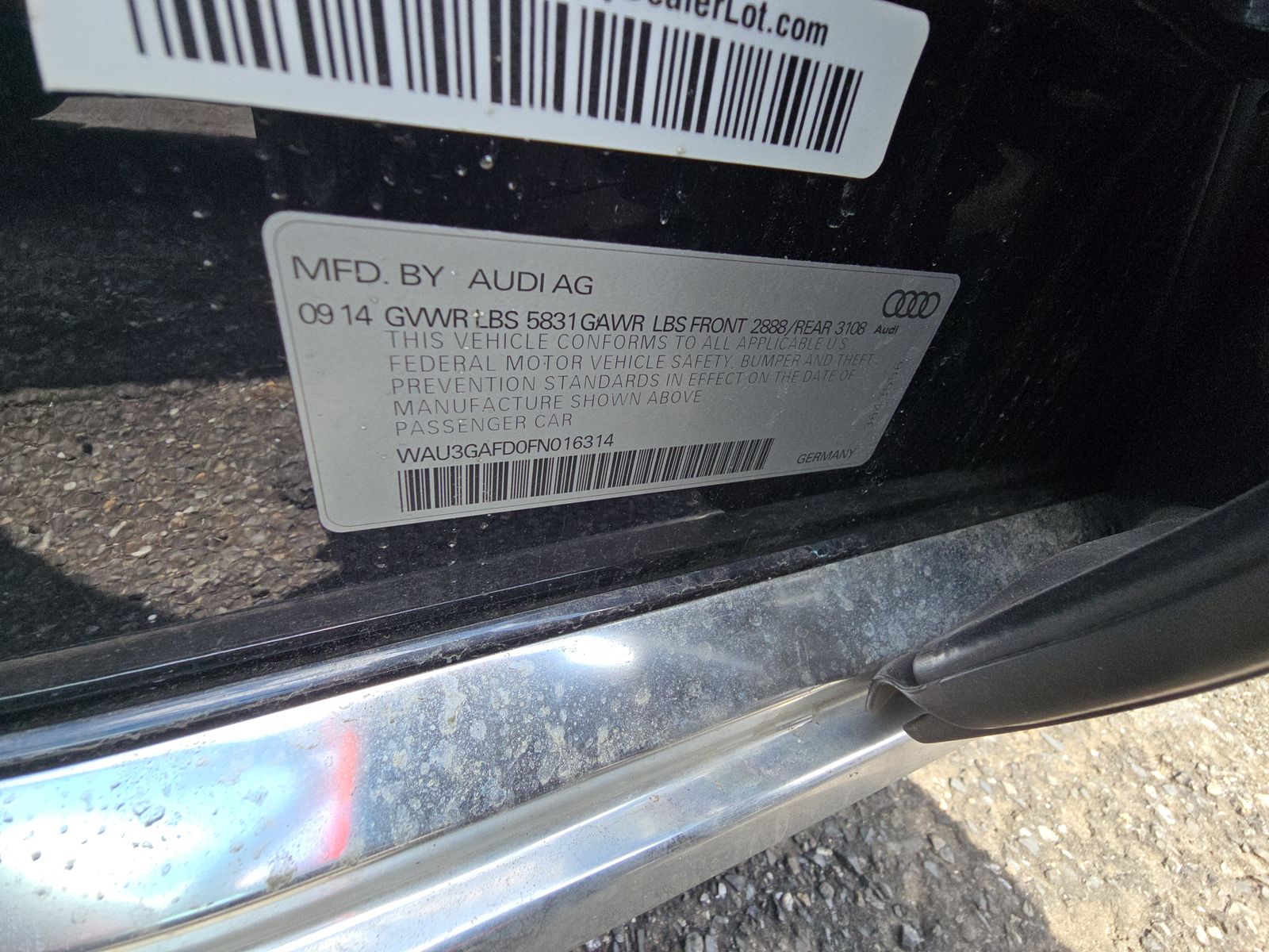 2015 Audi A8 L 3.0T AWD