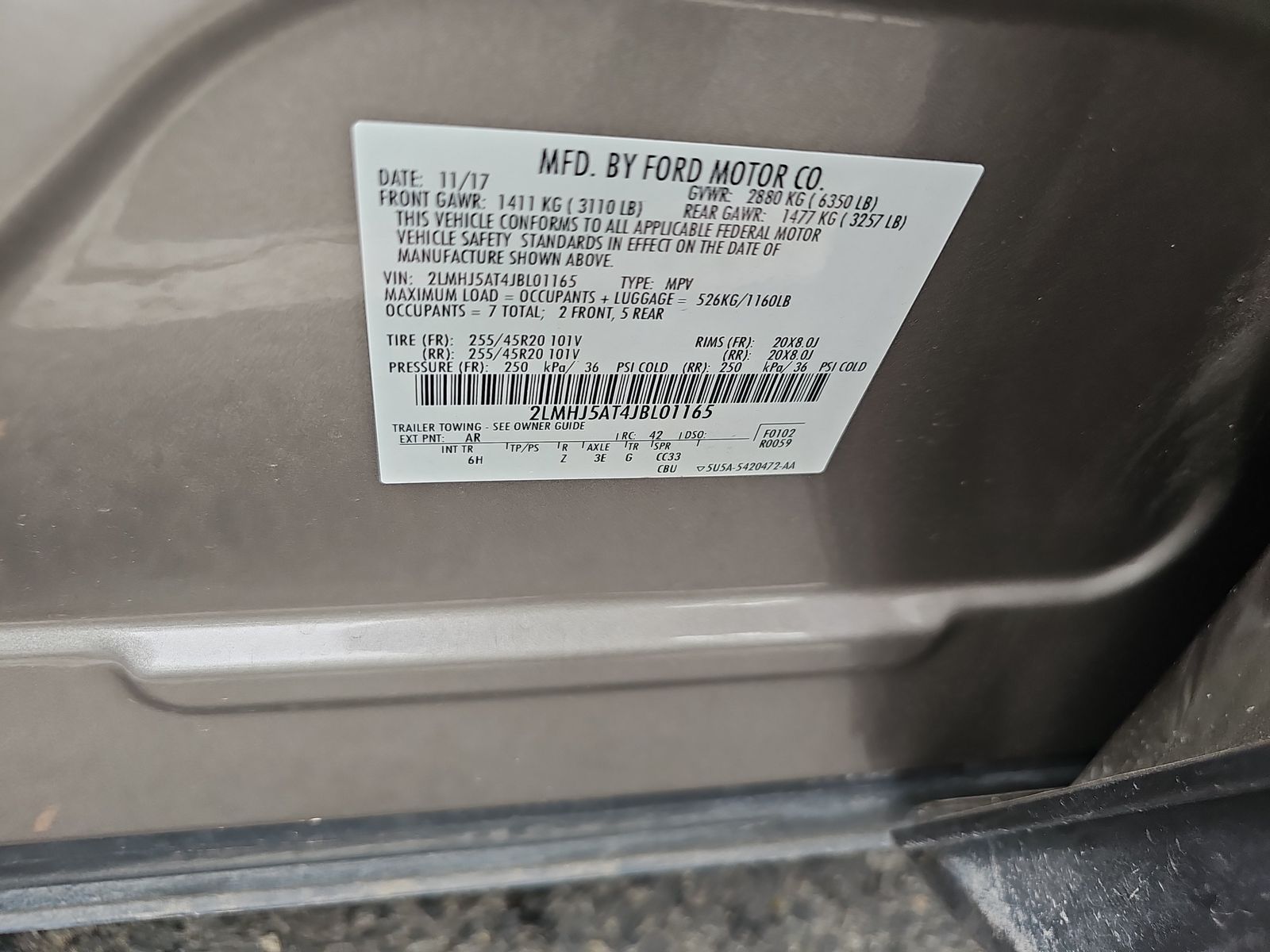 2018 Lincoln MKT Reserve AWD