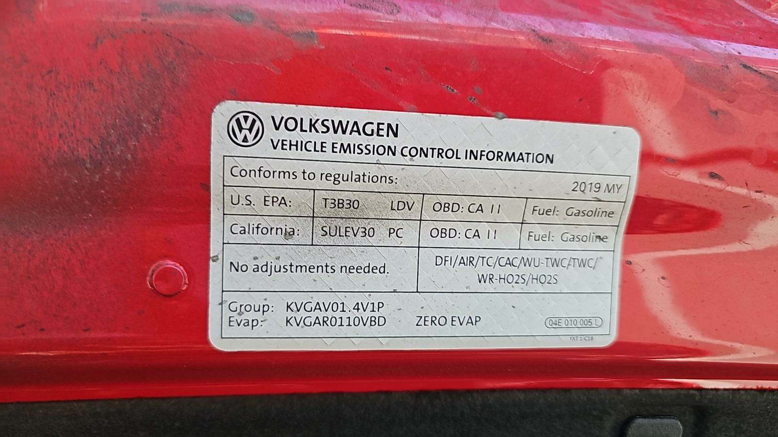 2019 Volkswagen Jetta 1.4T S FWD