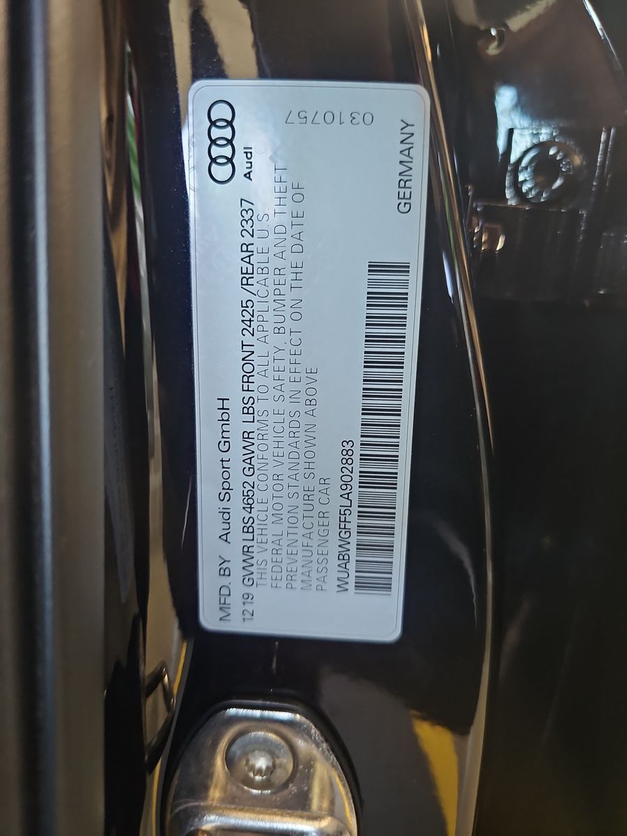 2020 Audi RS 3 Base AWD