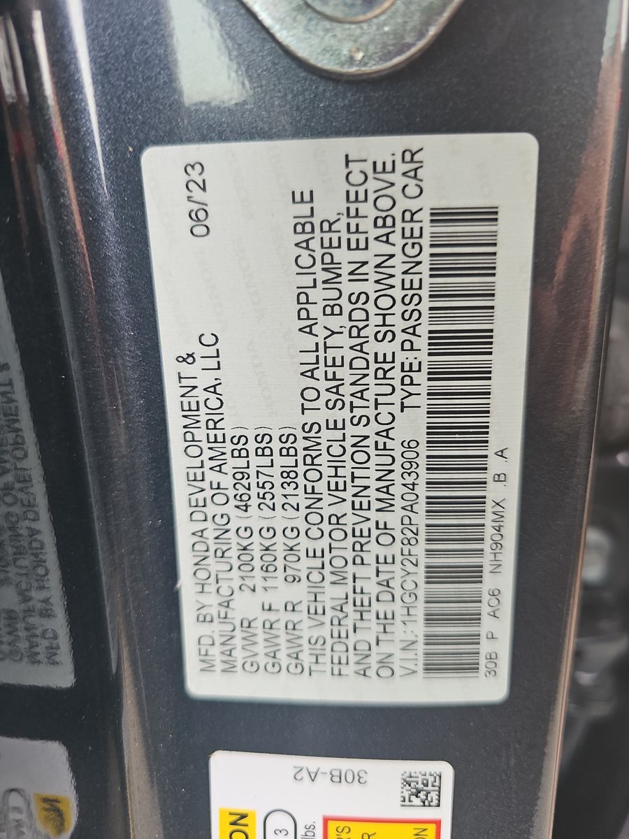 2023 Honda Accord Hybrid Touring FWD