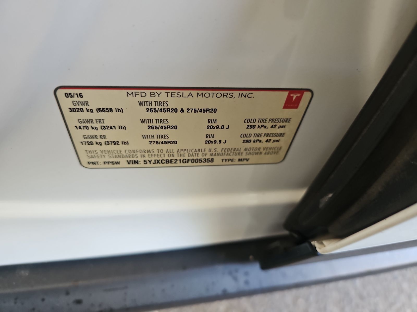 2016 Tesla Model X 90D AWD