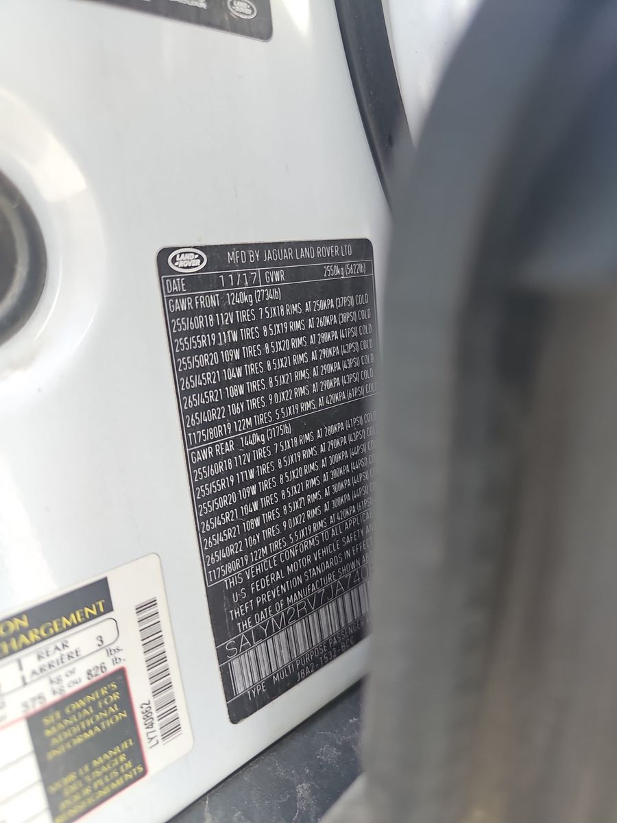 2018 Land Rover Range Rover Velar R-Dynamic HSE AWD