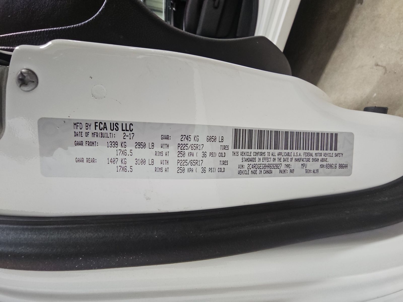2017 Dodge Grand Caravan GT FWD