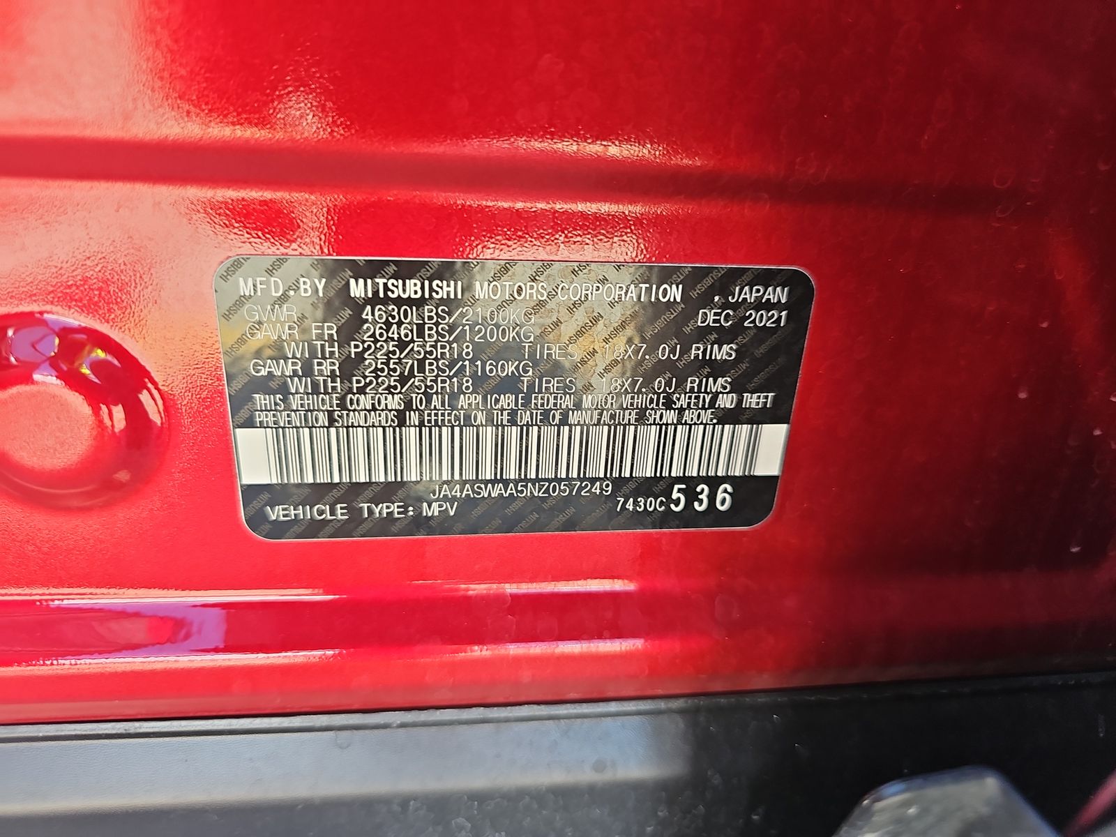 2022 Mitsubishi Eclipse Cross SE FWD