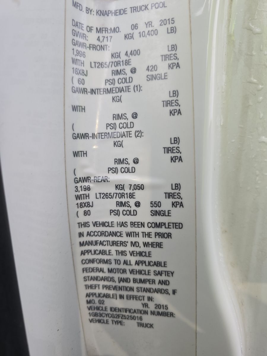 2015 Chevrolet Silverado 3500HD Work Truck RWD