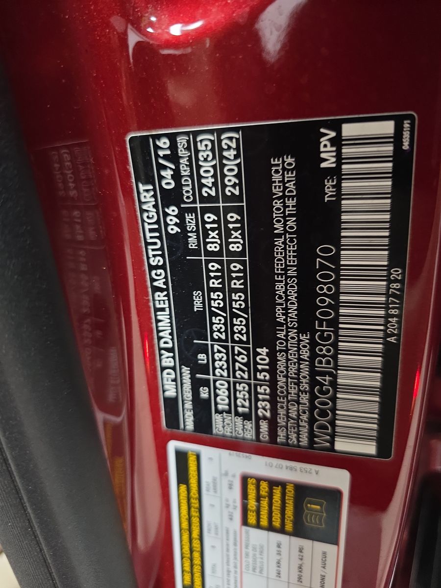 2016 Mercedes-Benz GLC GLC 300 RWD