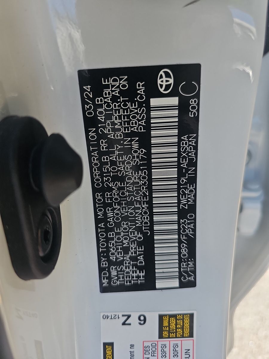 2024 Toyota Corolla Hybrid SE FWD