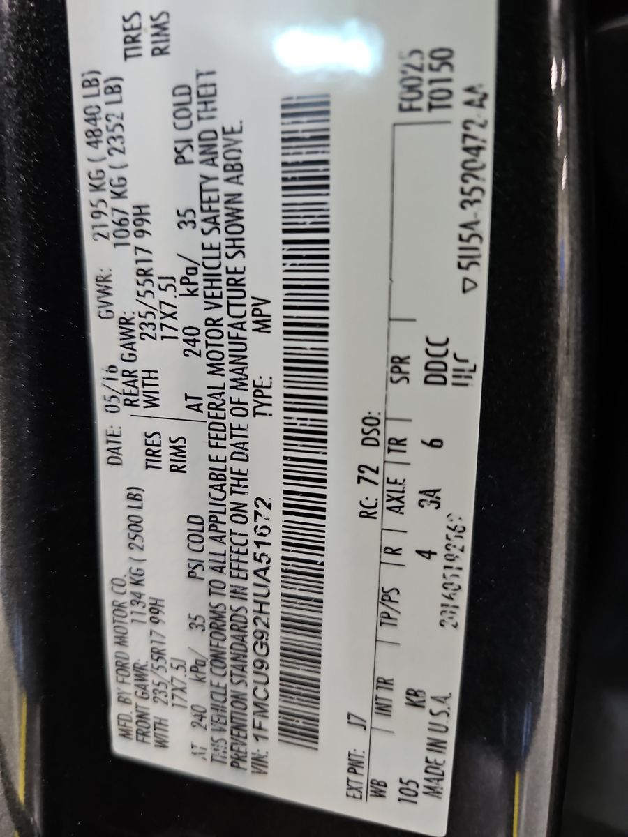 2017 Ford Escape SE AWD