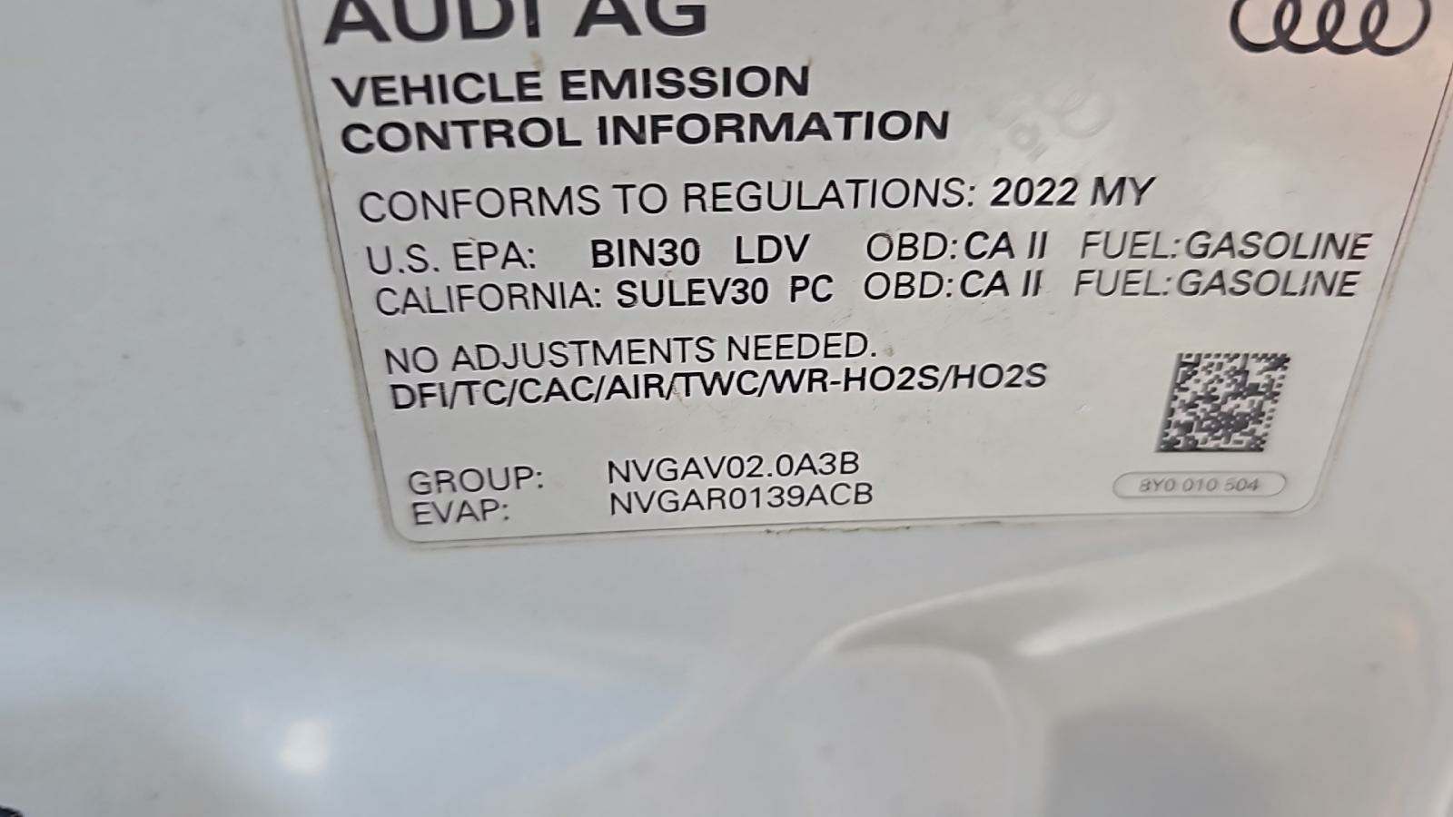 2022 Audi A3 2.0T Premium FWD
